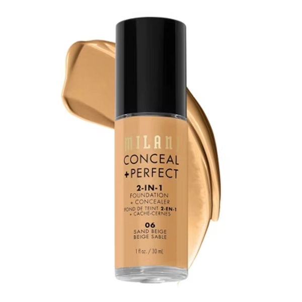 Milani Conceal + Perfect 2-in-1 Foundation + Concealer - 06 Sand Beige - 1fl oz