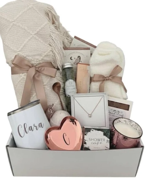 Milestone Birthday Gift Box for Her - Personalized Spa Set
