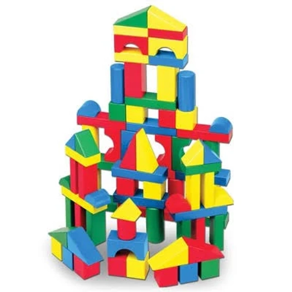 Melissa & Doug 100 Wood Blocks Set