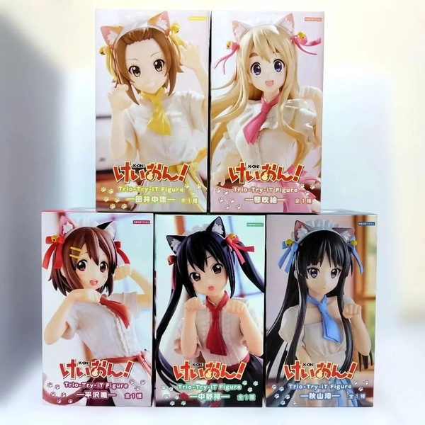 NEW K-ON! Trio-Try-iT Figure Mio Ritsu Tsumugi Yui Azusa Set of 5 FuRyu Japan FS
