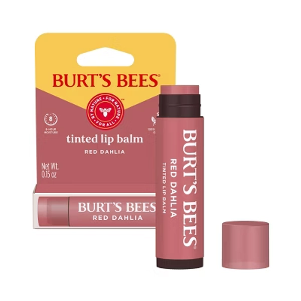 Burt's Bees Tinted Lip Balm - Red Dahlia - 0.15oz
