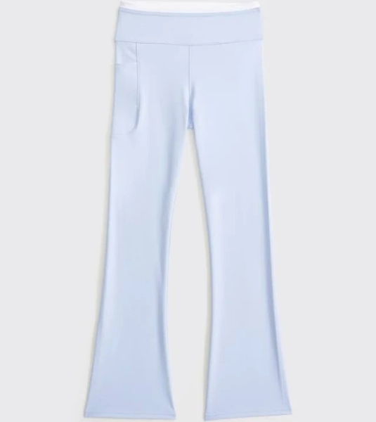 Abercrombie Kids Girls Double Waistband Mini-Flare Leggings