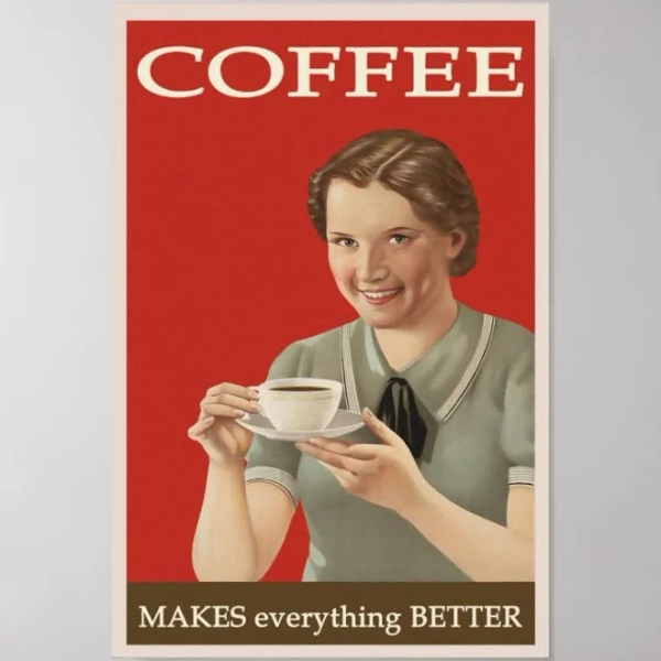 Coffee Vintage Advertisement Poster