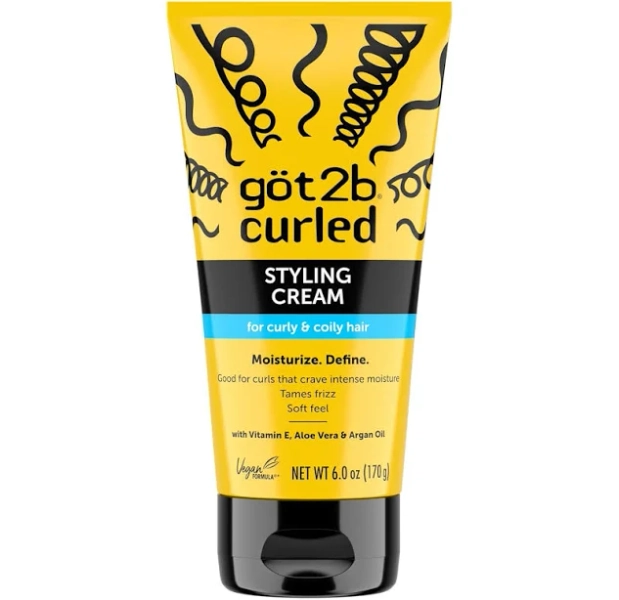 got2b Curled Styling Cream – Curl Defining & Moisturizing Cream (6 fl oz)