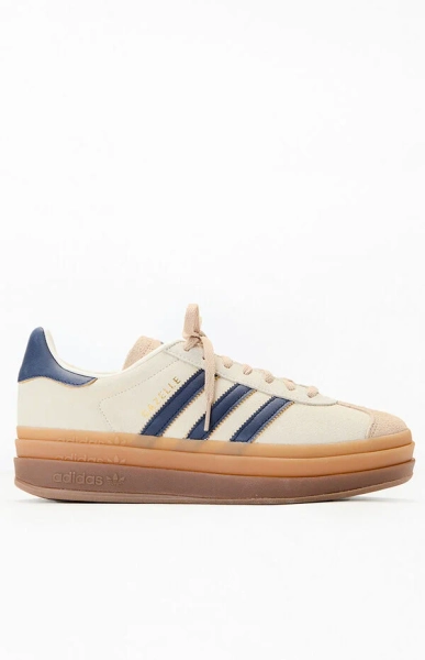 Women's Tan & Black Gazelle Bold Sneakers