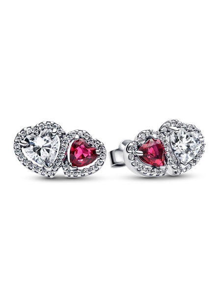 Halo Hearts Stud Earrings