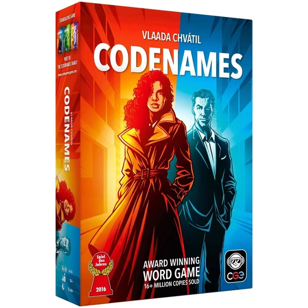 Czech Games Edition Codenames Game: Social Skills, 4+ Players Party Board, Card Holder, 15-Minute Play