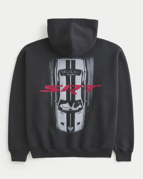 Boxy Dodge SRT Hellcat Graphic Hoodie