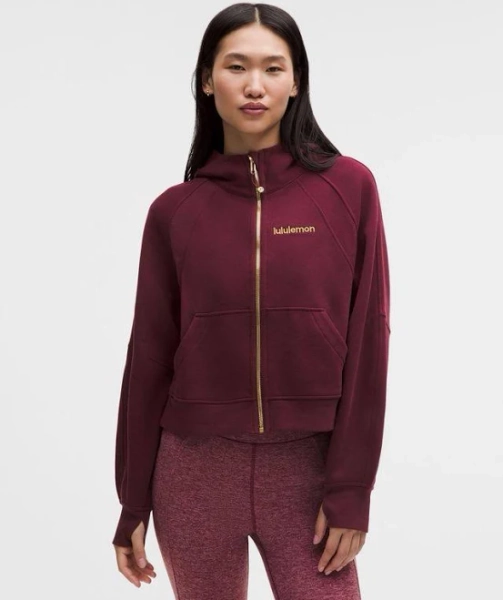 lululemon athletica Women's Lunar New Year Scuba Oversized Full-Zip Hoodie - Red - Hoodies