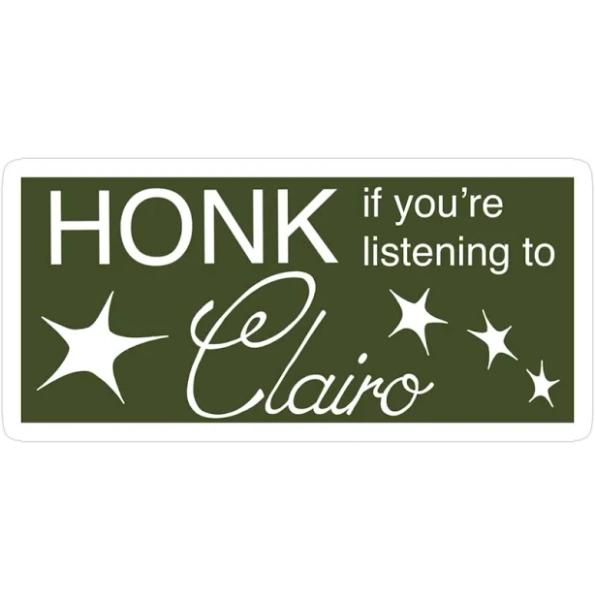 Clairo Bumper Sticker Clairo Sticker by girlboss83