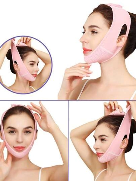 1 Facial Lifting Mask For Sleep,V-Shaped Face Mask For Cheeks, Breathable Facial Band, A Gift Suitable For Women To Use During Leisure Time