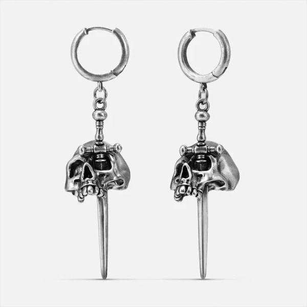 Skull Dagger Earrings