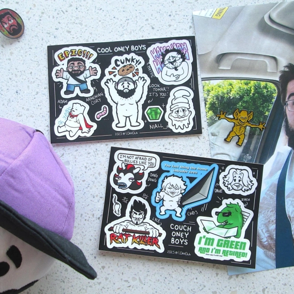 Funny Let's Players Sticker Sheets - OneyPlays Inspired