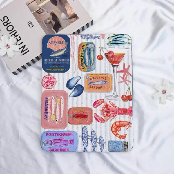 Summer Sardine Collage iPad Case