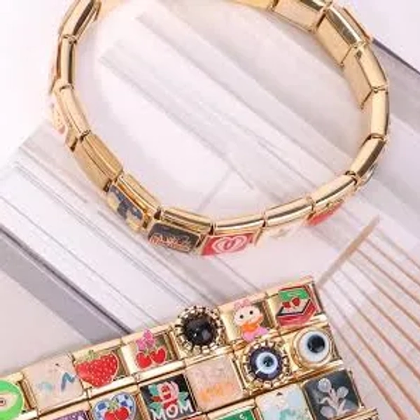 Custom Initial Italian Charm Bracelet