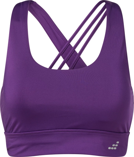 BCG Women's Low Strap Back Bra Imperial Purple