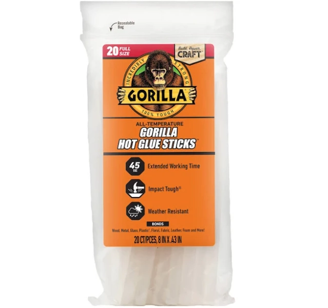 Gorilla Hot Glue Sticks Full