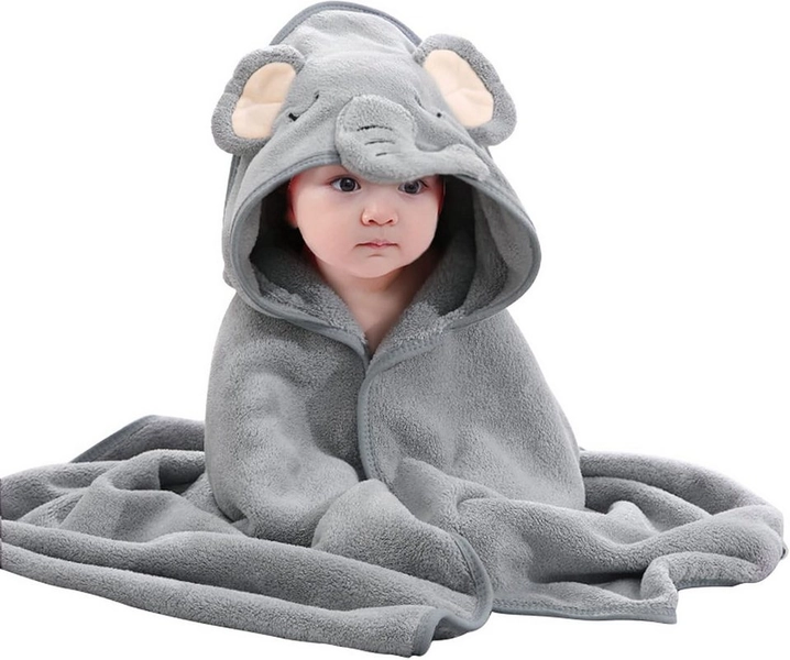 NUODWELL Kapuzenhandtuch Baby Kapuzenhandtuch mit Waschlappen,mit süßen Ohren,für Neugeborene, (set), Schönes Aussehen, weiche Faser, leicht zu reinigen und zu pflegen