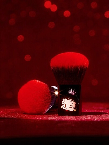 Betty Boop x SHEIN 1pc Cartoon Character Ombre Makeup Brush, For Gifts, Lover, Day