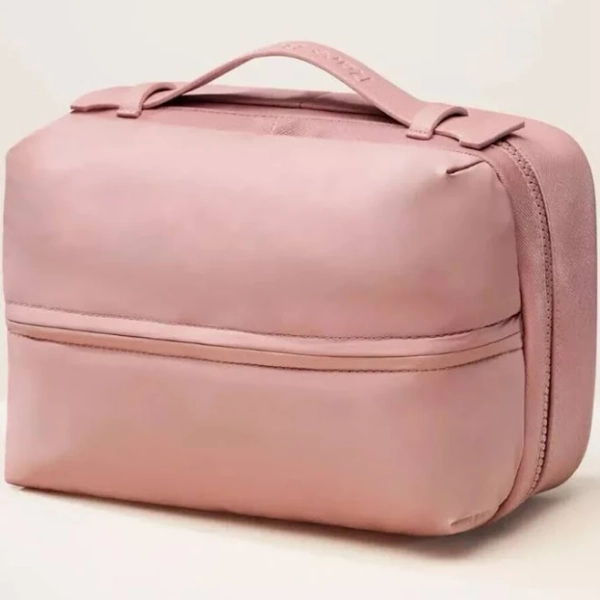 Rare Beauty by Selena Gomez Puffy Toiletry Makeup Bag Mauve