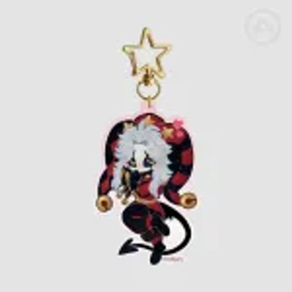 Pierrot Freak Circus keychain by Nikaido Arts - ACGGOODS