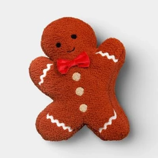Wondershop Christmas Gingerbread Man Throw Pillow