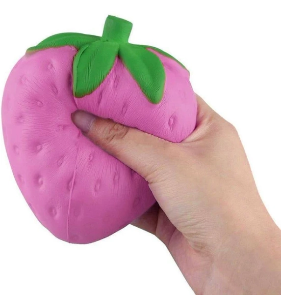 Strawberry Squishy Squeeze Toy Stress Relief | Kawaii Babe