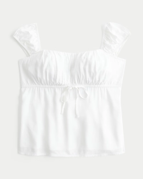 On/Off-the-Shoulder Scoop Babydoll Top