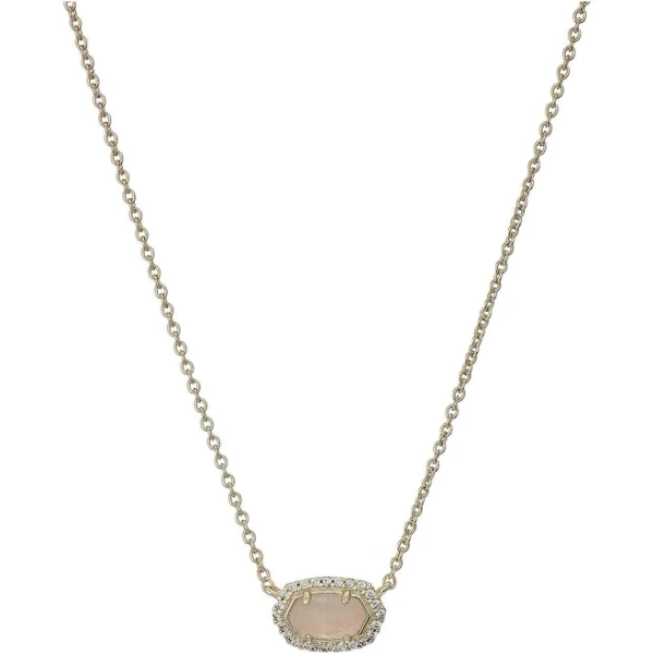 Kendra Scott Chelsea Necklace Gold/Rose Quartz One