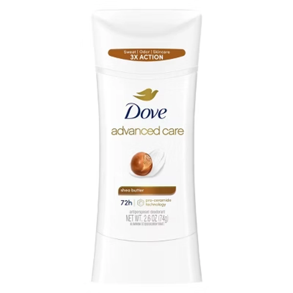 Dove Beauty Advanced Care Shea Butter 72-Hour Antiperspirant & Deodorant Stick - 2.6oz