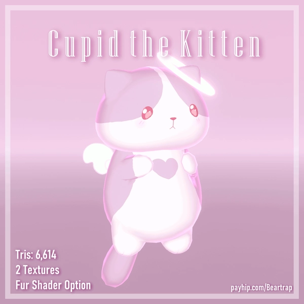 Cupid the Kitten || VRC Asset (Follower + Plushie)