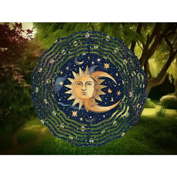 Sun And Moon Wind Spinner