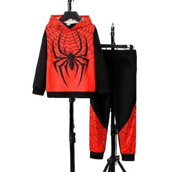 7T Big Boys Spider Colorblock Hoodie Outfits Set
