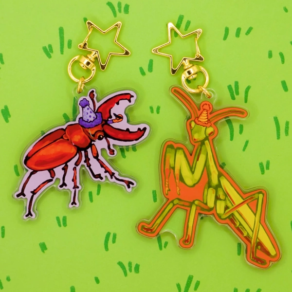 Party Bug Acrylic Keychains