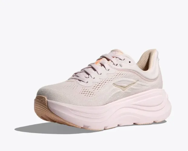 HOKA Women's Bondi 9 Shoes Regular in Lilace Cream/Tangerine Glow