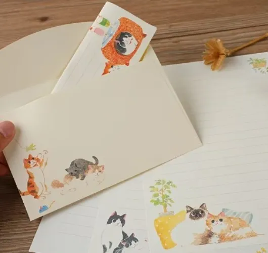 kit escritura cartas a5 temática gatos 36 piezas   24 - Temu Spain