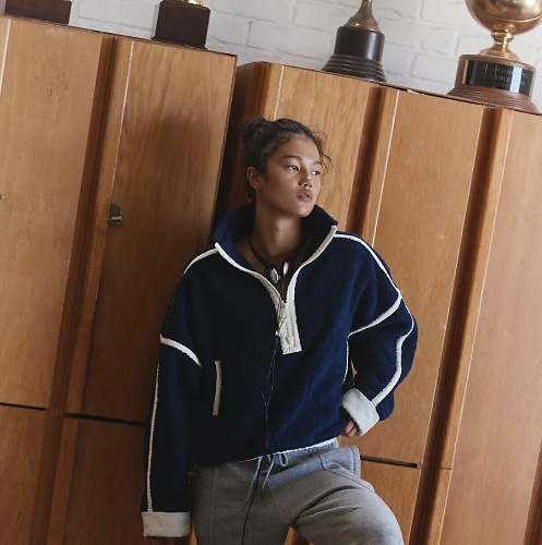 Free People Mountain High Half Zip Fleece