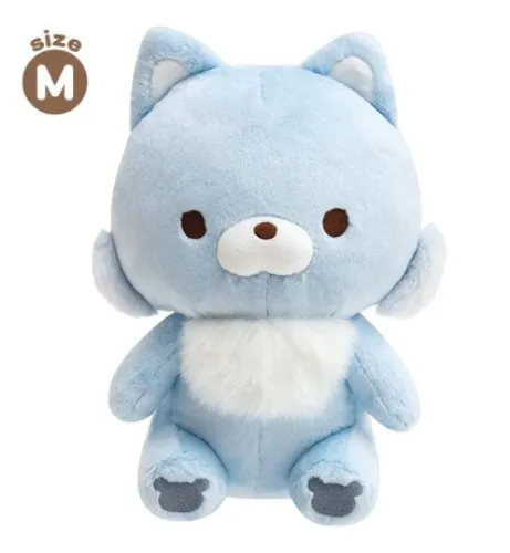 Plush Chairoikoguma Gyuutto M Rilakkuma Aoikoookami