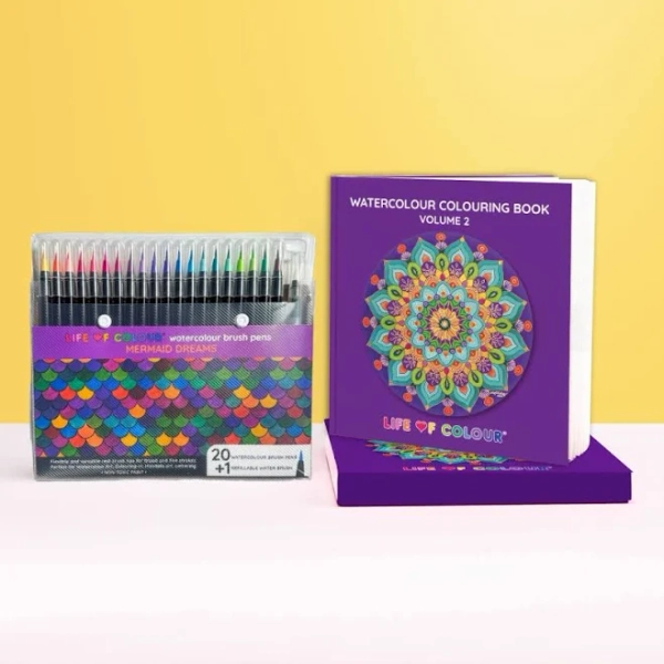 Watercolour Colouring Book - Volume 2