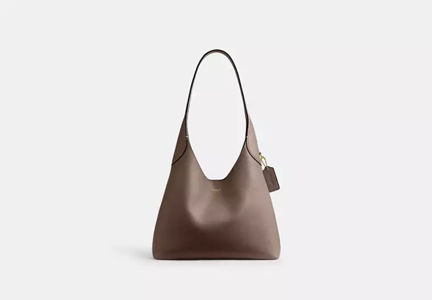 Brass/Dark Stone Brooklyn Shoulder Bag 28