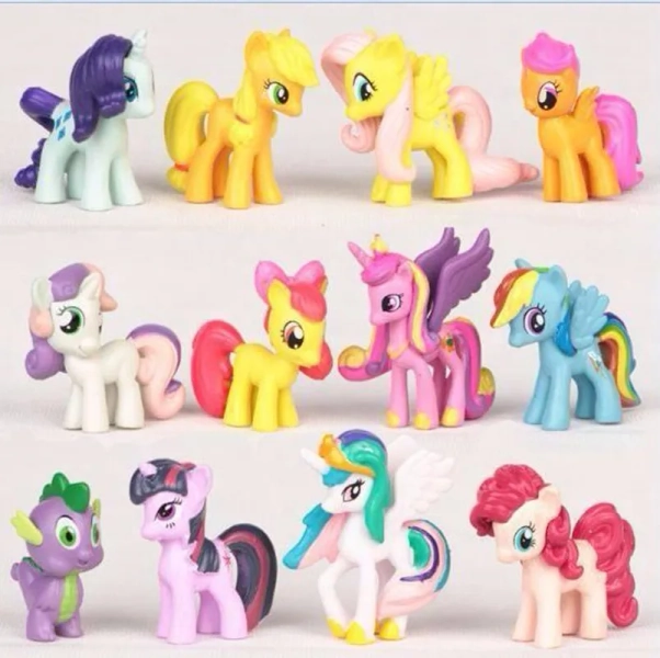 12pc/set Fresh Unicorn little Horse Animals ponies Toys Baby Infant Girls Toys Birthday Gift - AliExpress 26