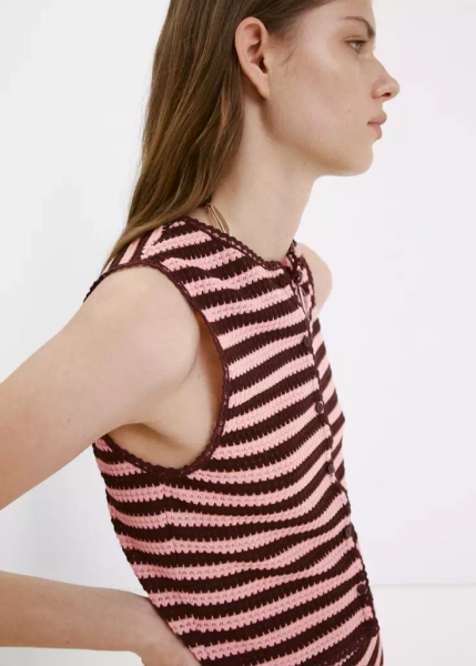 Striped knit top - Women | MANGO USA