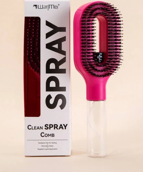 Spray hairbrush 
