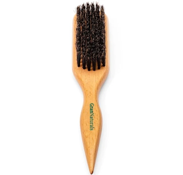 GranNaturals Boar Bristle Slick Back Hair Brush