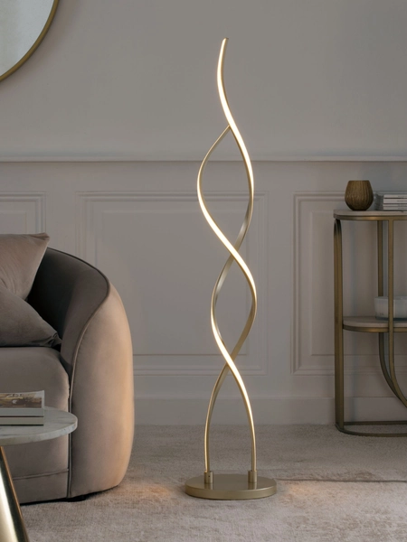 Champagne Gold Callie LED Floor Lamp