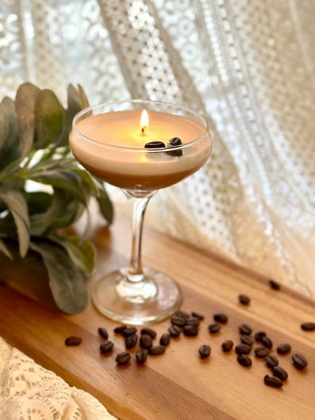 Espresso Martini Candle, Candle, Coffee Scented, Soy Wax Candle, birthday candle, gift for sister in law, Candle Lover Gift, alcohol candle