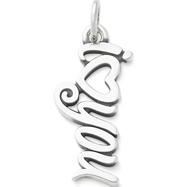 Sterling Silver I Love You Script Charm
