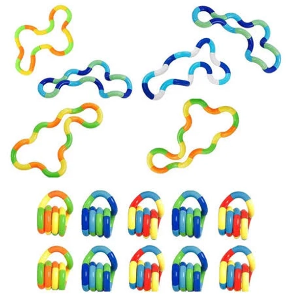 10 Pcs Multicolored Quiet Fidgets Toys