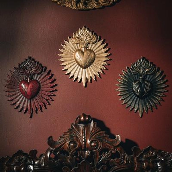 Ardour Sacred Heart Plaque | Gothic Gallery Wall | Gothic Wall Decor | Religious Decor | Handmade by The Blackened Teeth