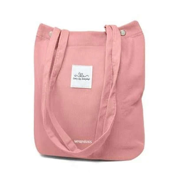 Wrapables Carry Joy Corduroy Tote Bag